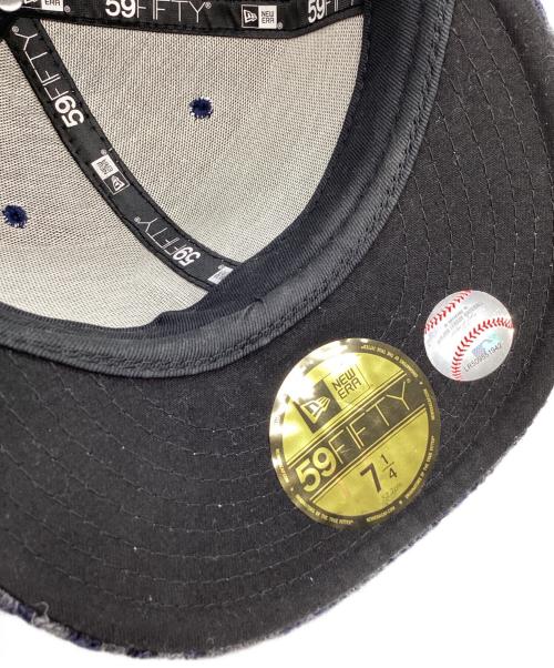 New Era×HarrisTweed（ニューエラ × ハリスツイード）New Era×HarrisTweed (ニューエラ × ハリスツイード) New Era×HarrisTweed　キャップ ネイビー×グレー サイズ:7 4/1の古着・服飾アイテム