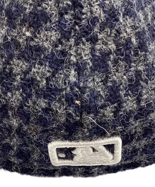 New Era×HarrisTweed（ニューエラ × ハリスツイード）New Era×HarrisTweed (ニューエラ × ハリスツイード) New Era×HarrisTweed　キャップ ネイビー×グレー サイズ:7 4/1の古着・服飾アイテム