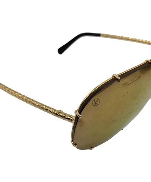LOUIS VUITTON（ルイ ヴィトン）LOUIS VUITTON (ルイ ヴィトン) LV Drive Sunglasses ゴールドカラー×ブラック サイズ:69□00の古着・服飾アイテム