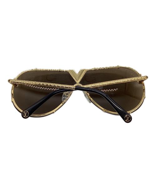 LOUIS VUITTON（ルイ ヴィトン）LOUIS VUITTON (ルイ ヴィトン) LV Drive Sunglasses ゴールドカラー×ブラック サイズ:69□00の古着・服飾アイテム