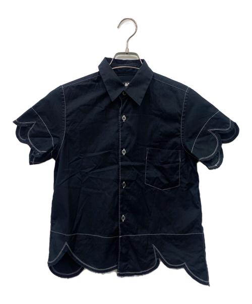 BLACK COMME des GARCONS（ブラックコムデギャルソン）BLACK COMME des GARCONS (ブラックコムデギャルソン) 半袖シャツ ブラック サイズ:xsの古着・服飾アイテム