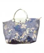 LONGCHAMPロンシャン）の古着「LONGCHAMP　ルプリアージュ　トートバッグ」｜ブルー