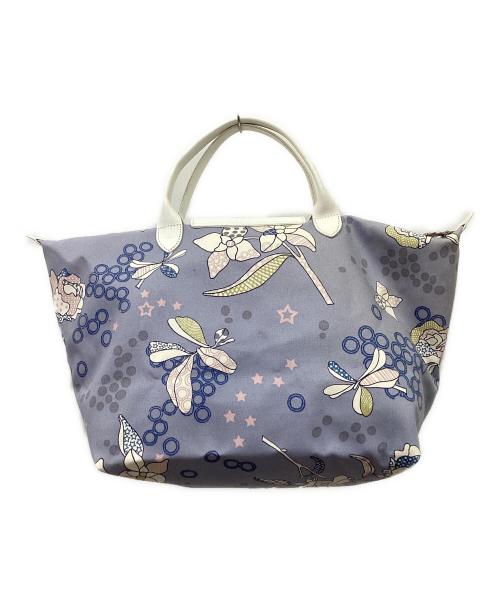 LONGCHAMP（ロンシャン）LONGCHAMP (ロンシャン) LONGCHAMP　ルプリアージュ　トートバッグ ブルーの古着・服飾アイテム