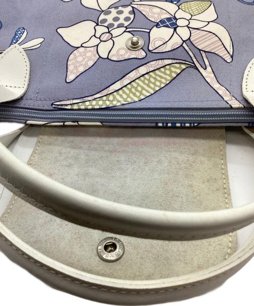 LONGCHAMP（ロンシャン）LONGCHAMP (ロンシャン) LONGCHAMP　ルプリアージュ　トートバッグ ブルーの古着・服飾アイテム