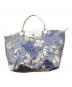 LONGCHAMP（ロンシャン）の古着「LONGCHAMP　ルプリアージュ　トートバッグ」｜ブルー