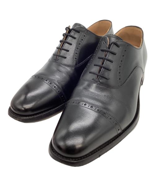 SCOTCH GRAIN（スコッチグレイン）SCOTCH GRAIN (スコッチグレイン) SCOTCH GRAIN　ストレートチップシューズ ブラック サイズ:24.5cmの古着・服飾アイテム