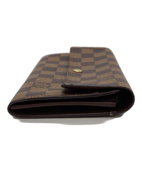 LOUIS VUITTON（ルイ ヴィトン）LOUIS VUITTON (ルイ ヴィトン) LOUIS VUITTON　ダミエ　ポルトフォイユ・サラ　長財布 ブラウンの古着・服飾アイテム