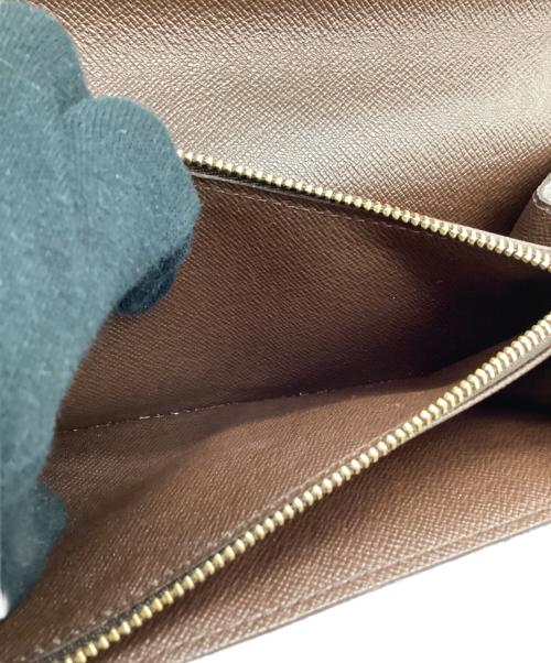 LOUIS VUITTON（ルイ ヴィトン）LOUIS VUITTON (ルイ ヴィトン) LOUIS VUITTON　ダミエ　ポルトフォイユ・サラ　長財布 ブラウンの古着・服飾アイテム