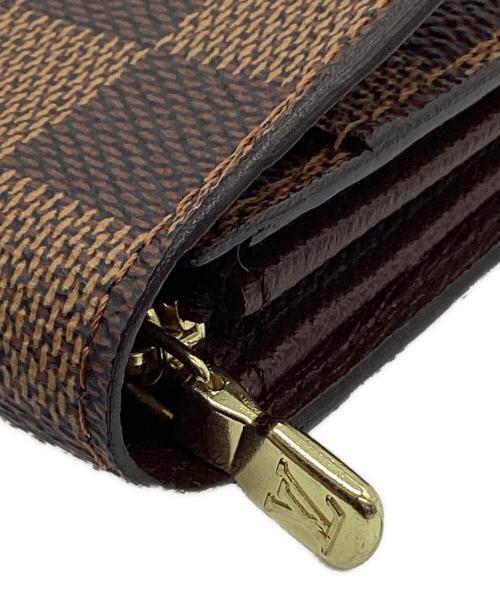 LOUIS VUITTON（ルイ ヴィトン）LOUIS VUITTON (ルイ ヴィトン) LOUIS VUITTON　ダミエ　ポルトフォイユ・サラ　長財布 ブラウンの古着・服飾アイテム