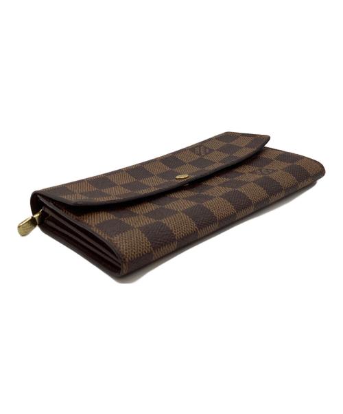 LOUIS VUITTON（ルイ ヴィトン）LOUIS VUITTON (ルイ ヴィトン) LOUIS VUITTON　ダミエ　ポルトフォイユ・サラ　長財布 ブラウンの古着・服飾アイテム