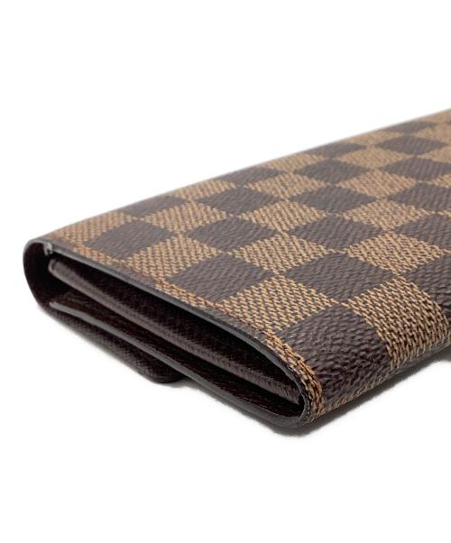 LOUIS VUITTON（ルイ ヴィトン）LOUIS VUITTON (ルイ ヴィトン) LOUIS VUITTON　ダミエ　ポルトフォイユ・サラ　長財布 ブラウンの古着・服飾アイテム