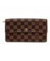 LOUIS VUITTON（ルイ ヴィトン）の古着「LOUIS VUITTON　ダミエ　ポルトフォイユ・サラ　長財布」｜ブラウン