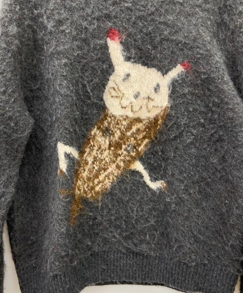 ZARA（ザラ）ZARA (ザラ) SOSHIOTSUKI (ソウシ オオツキ) ZARA×SOSHIOTSUKI　厚手ニット グレー×ベージュ サイズ:Lの古着・服飾アイテム