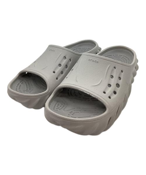 crocs（クロックス）crocs (クロックス) crocs　ECHO SLIDE　サンダル ライトグレー サイズ:W7の古着・服飾アイテム