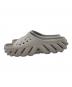 crocs (クロックス) crocs　ECHO SLIDE　サンダル ライトグレー サイズ:W7：3000円