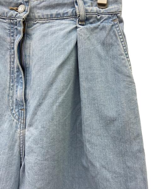 ticca（ティッカ）TICCA (ティッカ) ライトデニムタックパンツ スカイブルー サイズ:1の古着・服飾アイテム