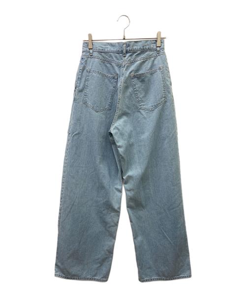 ticca（ティッカ）TICCA (ティッカ) ライトデニムタックパンツ スカイブルー サイズ:1の古着・服飾アイテム