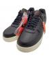 NIKE（ナイキ）の古着「NIKE　Air Force 1 Low 07　ローカットスニーカー」｜ブラック×オレンジ