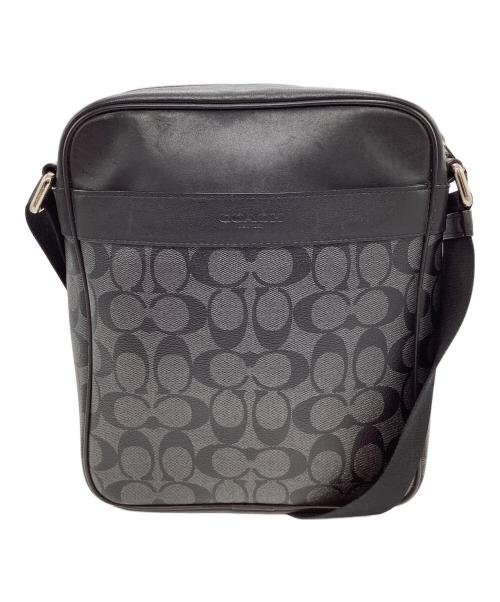 COACH（コーチ）COACH (コーチ) COACH　シグネチャー　ショルダーバッグ ブラックの古着・服飾アイテム