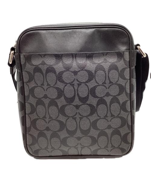 COACH（コーチ）COACH (コーチ) COACH　シグネチャー　ショルダーバッグ ブラックの古着・服飾アイテム