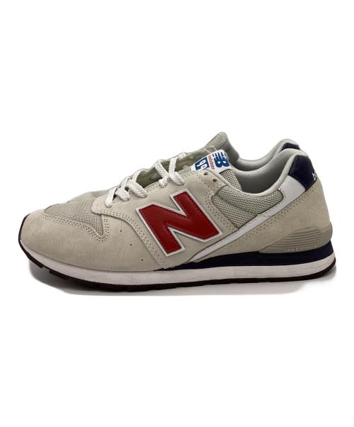 NEW BALANCE（ニューバランス）NEW BALANCE (ニューバランス) NEW BALANCE　スニーカー アイボリー×ライトグレー サイズ:27㎝の古着・服飾アイテム
