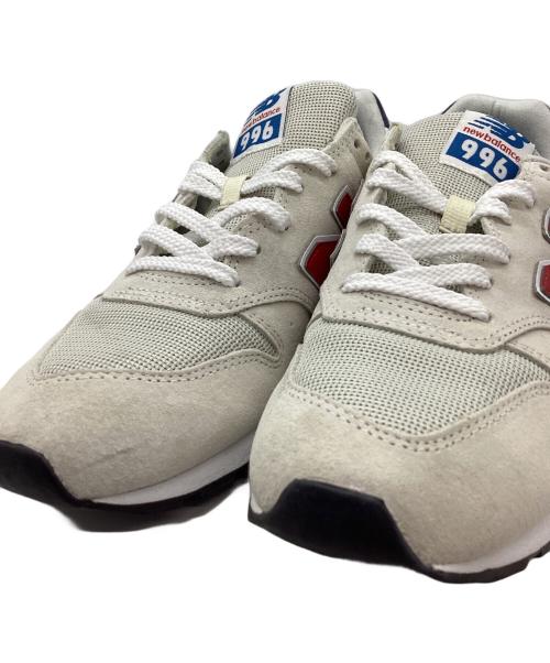 NEW BALANCE（ニューバランス）NEW BALANCE (ニューバランス) NEW BALANCE　スニーカー アイボリー×ライトグレー サイズ:27㎝の古着・服飾アイテム
