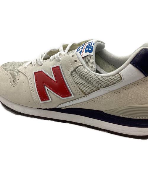 NEW BALANCE（ニューバランス）NEW BALANCE (ニューバランス) NEW BALANCE　スニーカー アイボリー×ライトグレー サイズ:27㎝の古着・服飾アイテム