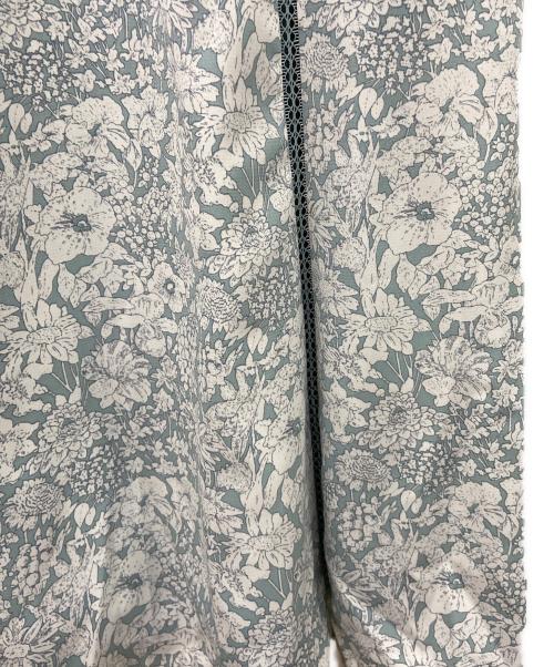 HER LIP TO（ハーリップトゥ）HER LIP TO (ハーリップトゥ) Lace Trimmed Floral Dress グリーン×ホワイト サイズ:Mの古着・服飾アイテム