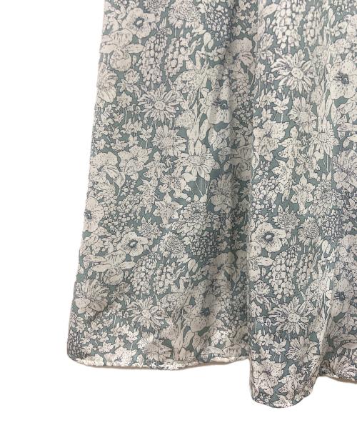 HER LIP TO（ハーリップトゥ）HER LIP TO (ハーリップトゥ) Lace Trimmed Floral Dress グリーン×ホワイト サイズ:Mの古着・服飾アイテム