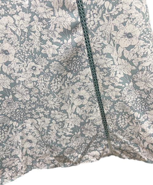 HER LIP TO（ハーリップトゥ）HER LIP TO (ハーリップトゥ) Lace Trimmed Floral Dress グリーン×ホワイト サイズ:Mの古着・服飾アイテム