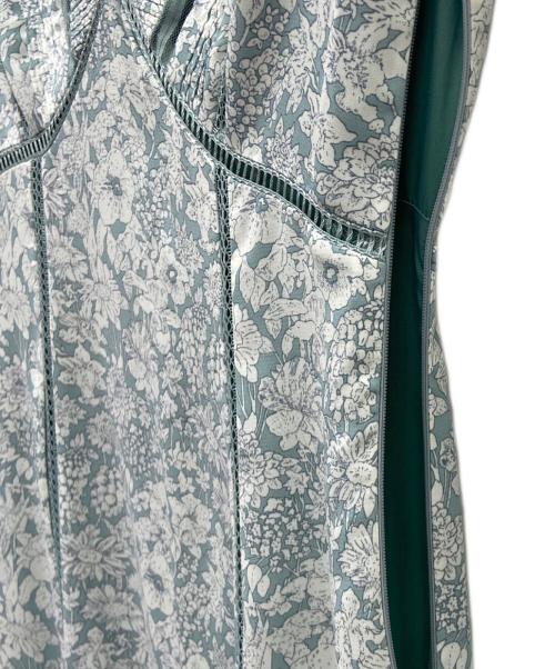 HER LIP TO（ハーリップトゥ）HER LIP TO (ハーリップトゥ) Lace Trimmed Floral Dress グリーン×ホワイト サイズ:Mの古着・服飾アイテム