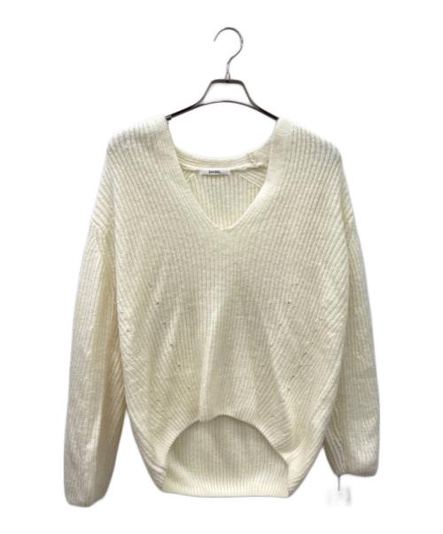 Snidel（スナイデル）Snidel (スナイデル) 長袖ワンピース ホワイト×ベージュ サイズ:SIZE1 未使用品の古着・服飾アイテム