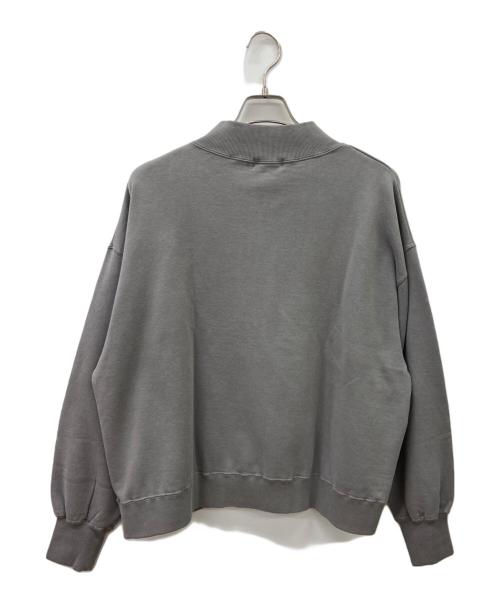 SOLAMONAT（ソラモナ）solamonat (ソラモナ) solamonat　ピグメントスウェットハーフジッフプルオーバー グレー サイズ:FREEの古着・服飾アイテム
