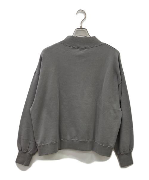SOLAMONAT（ソラモナ）solamonat (ソラモナ) solamonat　ピグメントスウェットハーフジッフプルオーバー グレー サイズ:FREEの古着・服飾アイテム