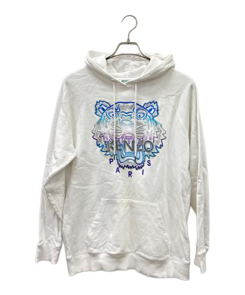 KENZO（ケンゾー）KENZO (ケンゾー) プルオーバーパーカー ホワイト サイズ:Mの古着・服飾アイテム