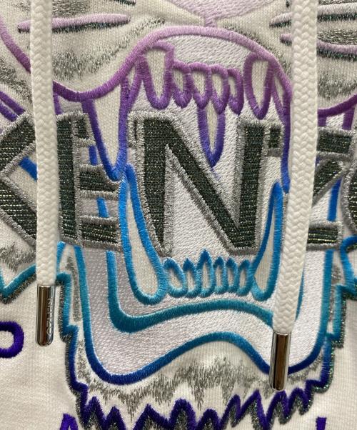 KENZO（ケンゾー）KENZO (ケンゾー) プルオーバーパーカー ホワイト サイズ:Mの古着・服飾アイテム