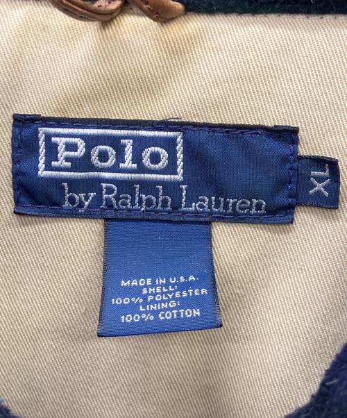 POLO RALPH LAUREN（ポロ・ラルフローレン）POLO RALPH LAUREN (ポロ・ラルフローレン) フリーススイングトップ ネイビー×グリーン サイズ:XLの古着・服飾アイテム