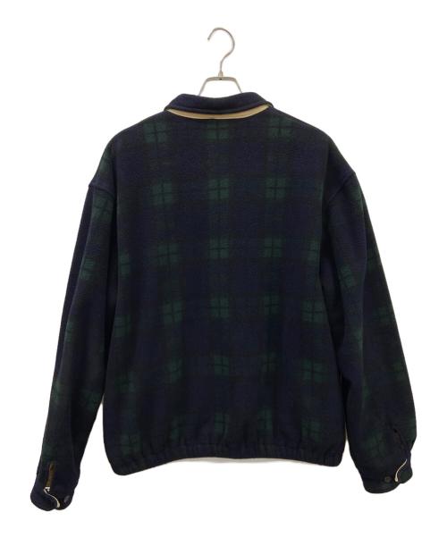 POLO RALPH LAUREN（ポロ・ラルフローレン）POLO RALPH LAUREN (ポロ・ラルフローレン) フリーススイングトップ ネイビー×グリーン サイズ:XLの古着・服飾アイテム