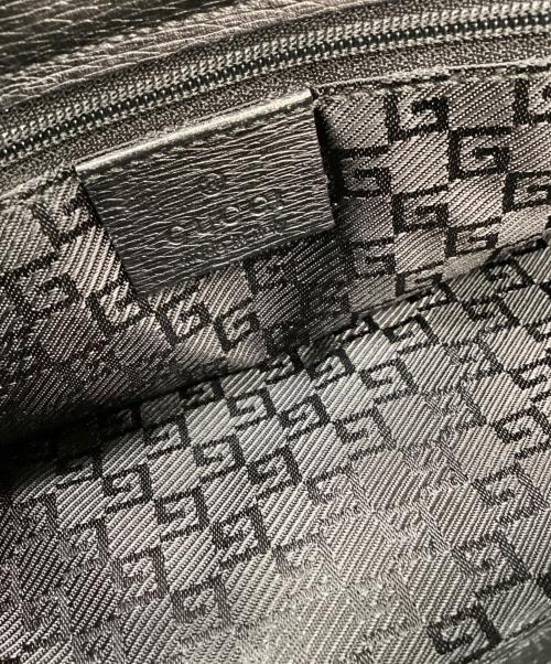GUCCI（グッチ）GUCCI (グッチ) GUCCI　ビジネスバッグ ブラック×ゴールドの古着・服飾アイテム