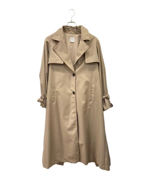 Ameri（アメリ）AMERI (アメリ) バックプリーツレイヤードコート グレー サイズ:Freeの古着・服飾アイテム