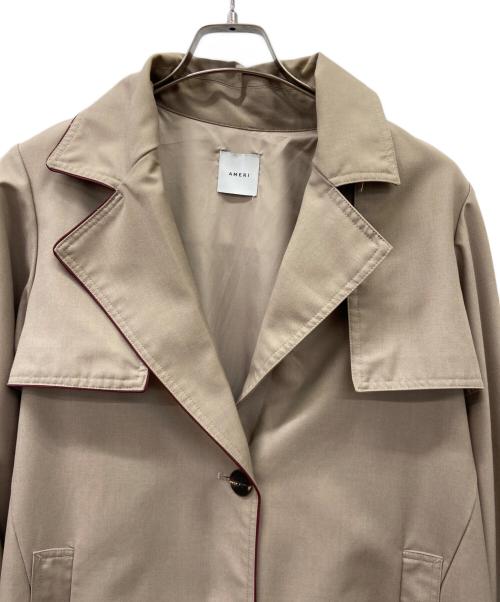 Ameri（アメリ）AMERI (アメリ) バックプリーツレイヤードコート グレー サイズ:Freeの古着・服飾アイテム