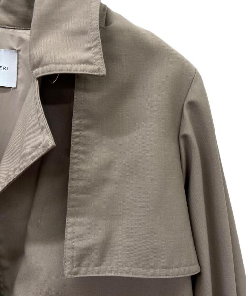 Ameri（アメリ）AMERI (アメリ) バックプリーツレイヤードコート グレー サイズ:Freeの古着・服飾アイテム