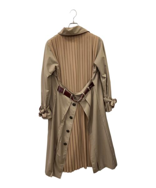 Ameri（アメリ）AMERI (アメリ) バックプリーツレイヤードコート グレー サイズ:Freeの古着・服飾アイテム
