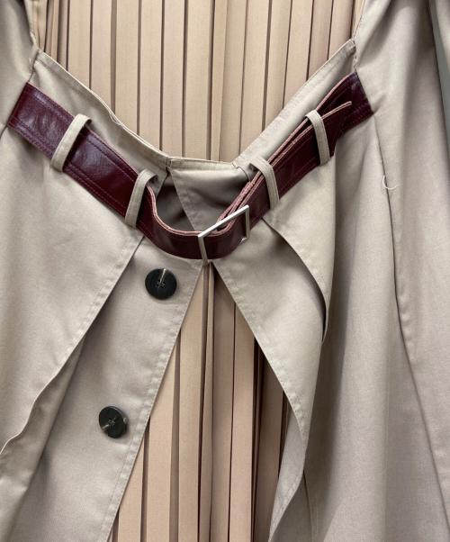 Ameri（アメリ）AMERI (アメリ) バックプリーツレイヤードコート グレー サイズ:Freeの古着・服飾アイテム