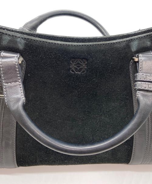 LOEWE（ロエベ）LOEWE (ロエベ) ハンドバッグ　カモッシオ・アナグラム ブラックの古着・服飾アイテム
