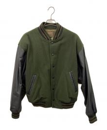 GEORGES RECH（ジョルジュレッシュ）の古着「GEORGES RECH　スタジャン」｜グリーン×ブラック