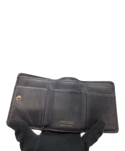 JIMMY CHOO（ジミーチュウ）JIMMY CHOO (ジミーチュウ) JIMMY CHOO　3つ折り財布 ブラックの古着・服飾アイテム
