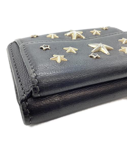 JIMMY CHOO（ジミーチュウ）JIMMY CHOO (ジミーチュウ) JIMMY CHOO　3つ折り財布 ブラックの古着・服飾アイテム