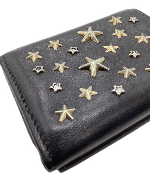 JIMMY CHOO（ジミーチュウ）JIMMY CHOO (ジミーチュウ) JIMMY CHOO　3つ折り財布 ブラックの古着・服飾アイテム