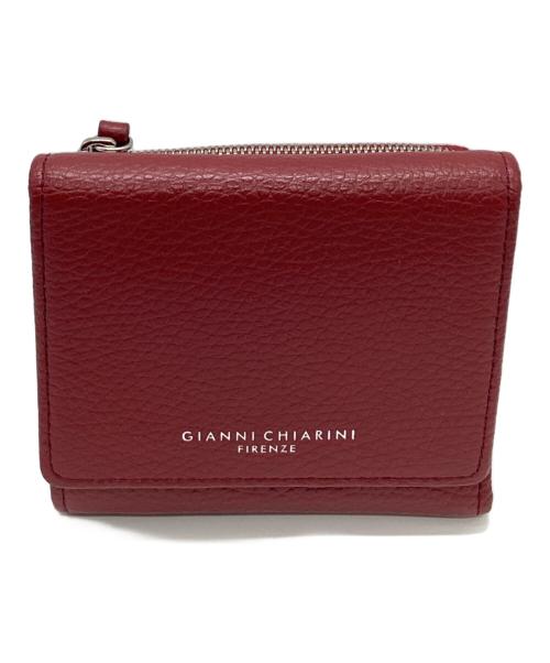 GIANNI CHIARINI（ジャンニ キアリーニ）GIANNI CHIARINI (ジャンニ キアリーニ) GIANNI CHIARINI　コンパクトウォレット ボルドーの古着・服飾アイテム